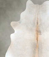 Grey with Beige X-Large Brazilian Cowhide Rug 7'3"H x 5'11"W #A48449 by Hudson Hides