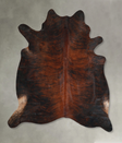 Dark Brindle X-Large Brazilian Cowhide Rug 6'10"H x 6'3"W #A48457 by Hudson Hides