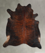 Dark Brindle X-Large Brazilian Cowhide Rug 6'10"H x 6'3"W #A48457 by Hudson Hides