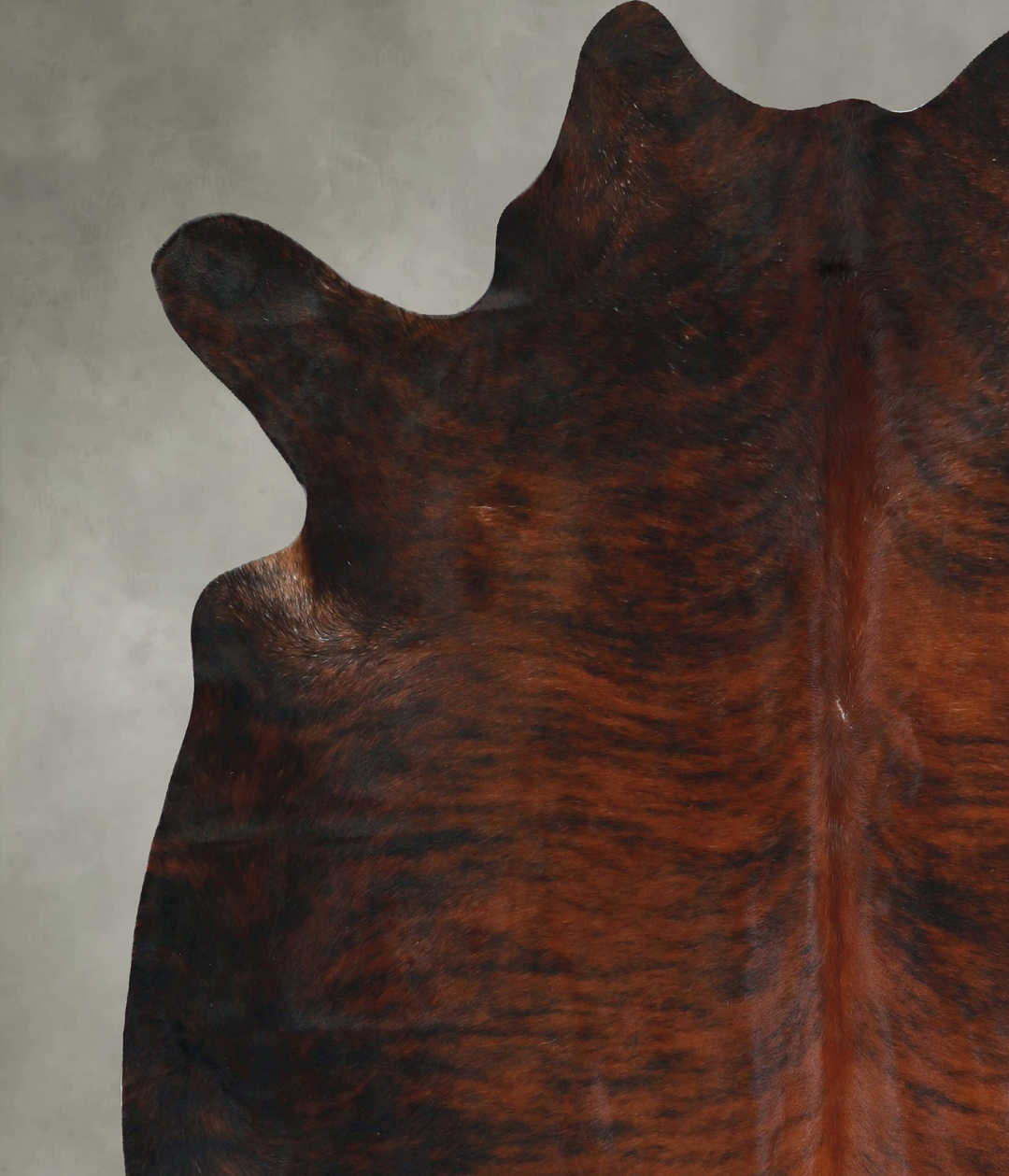Dark Brindle X-Large Brazilian Cowhide Rug 6'10"H x 6'3"W #A48457 by H