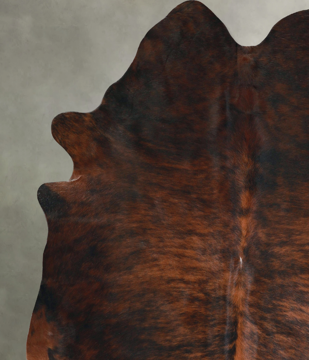 Dark Brindle XX-Large Brazilian Cowhide Rug 8'0"H x 6'6"W #A48470 by H