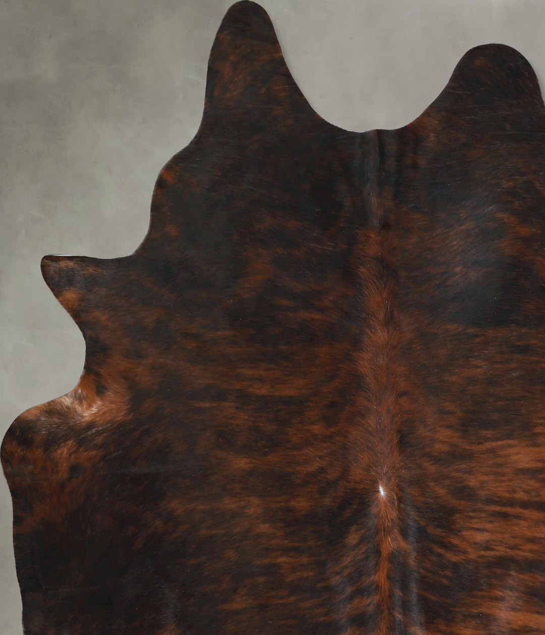 Dark Brindle X-Large Brazilian Cowhide Rug 7'4"H x 5'11"W #A48471 by H