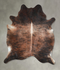 Dark Brindle X-Large Brazilian Cowhide Rug 6'11