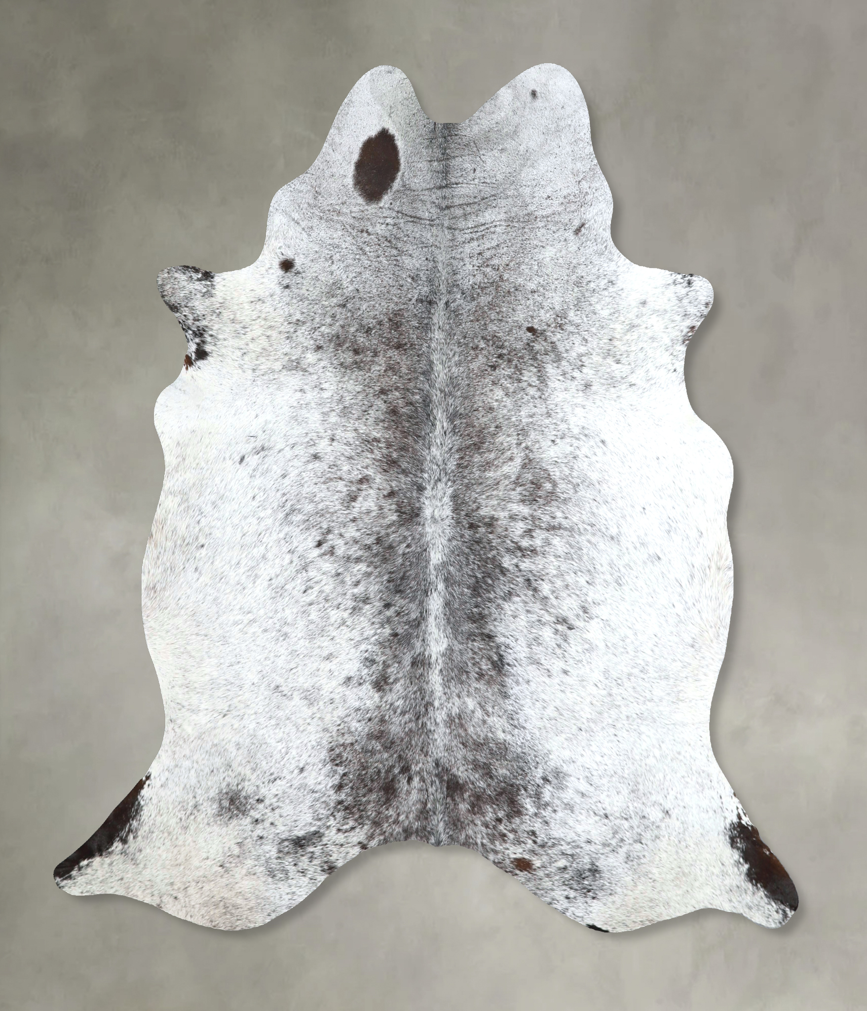 Salt and Pepper Black Cowhide Rug #A48478