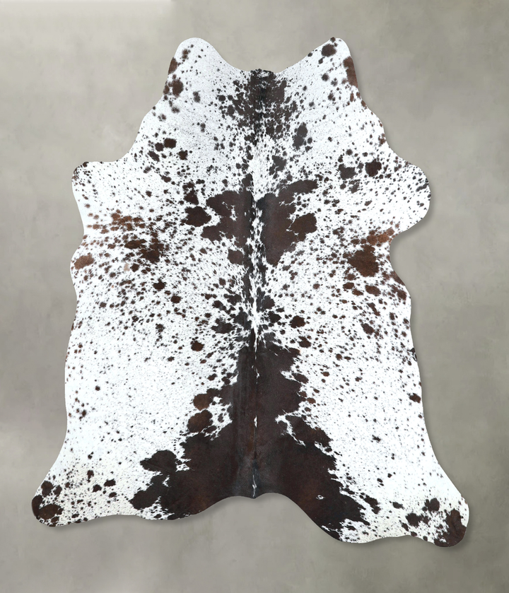 Salt and Pepper Black Large Brazilian Cowhide Rug 6'2"H x 5'6"W #A48479 by Hudson Hides