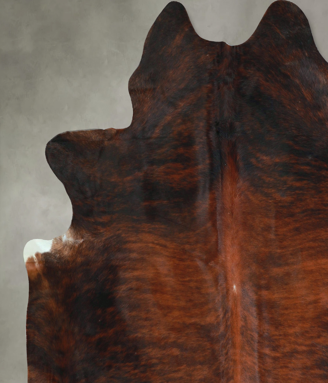 Dark Brindle XX-Large Brazilian Cowhide Rug 7'7"H x 6'9"W #A48485 by H