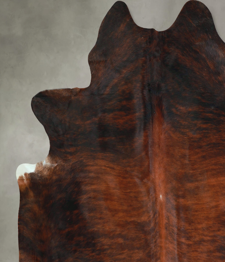 Dark Brindle XX-Large Brazilian Cowhide Rug 7'7"H x 6'9"W #A48485 by Hudson Hides