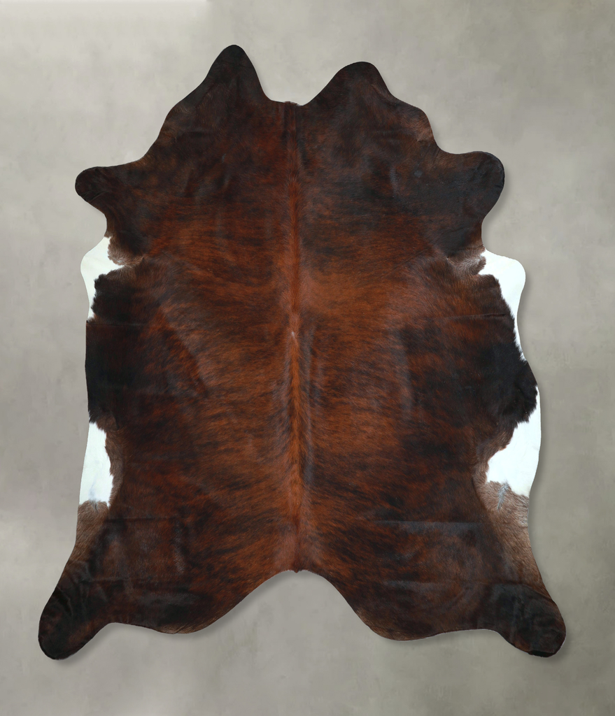 Dark Brindle XX-Large Brazilian Cowhide Rug 7'10"H x 7'6"W #A48486 by Hudson Hides