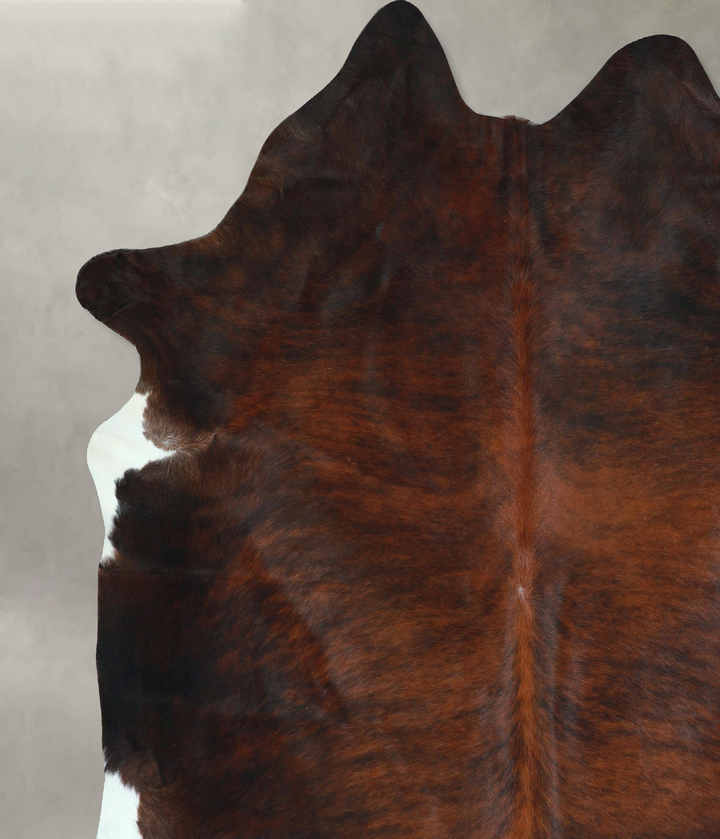 Dark Brindle XX-Large Brazilian Cowhide Rug 7'10"H x 7'6"W #A48486 by Hudson Hides