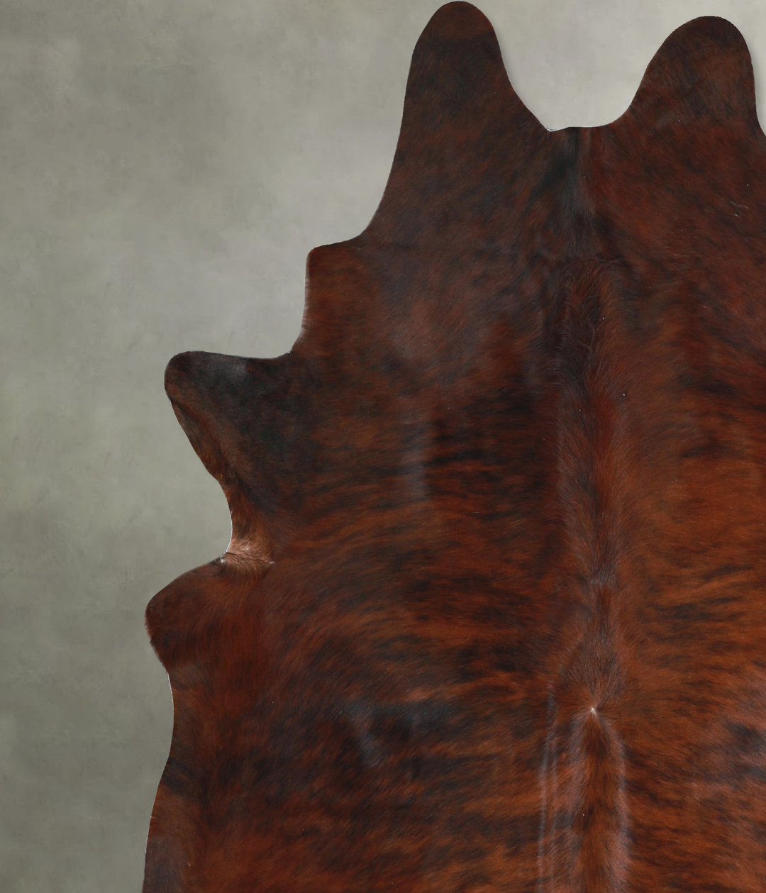 Dark Brindle XX-Large Brazilian Cowhide Rug 7'5"H x 6'10"W #A48490 by 