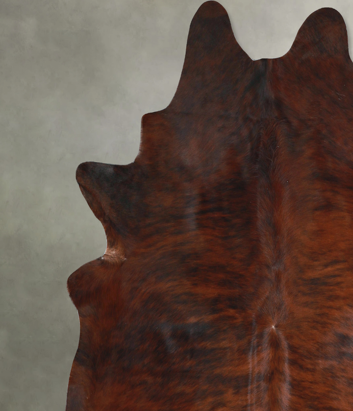 Dark Brindle XX-Large Brazilian Cowhide Rug 7'5"H x 6'10"W #A48490 by Hudson Hides