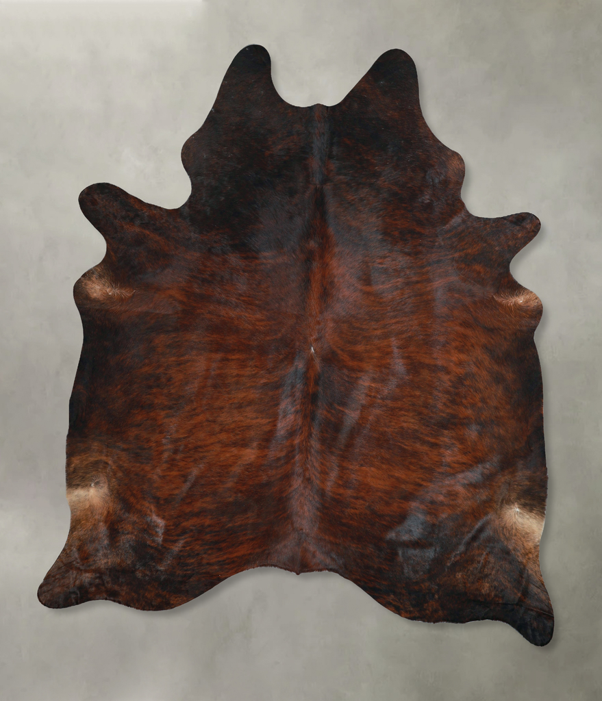 Dark Brindle XX-Large Brazilian Cowhide Rug 8'4"H x 6'9"W #A48492 by Hudson Hides