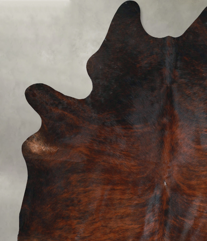Dark Brindle XX-Large Brazilian Cowhide Rug 8'4"H x 6'9"W #A48492 by Hudson Hides