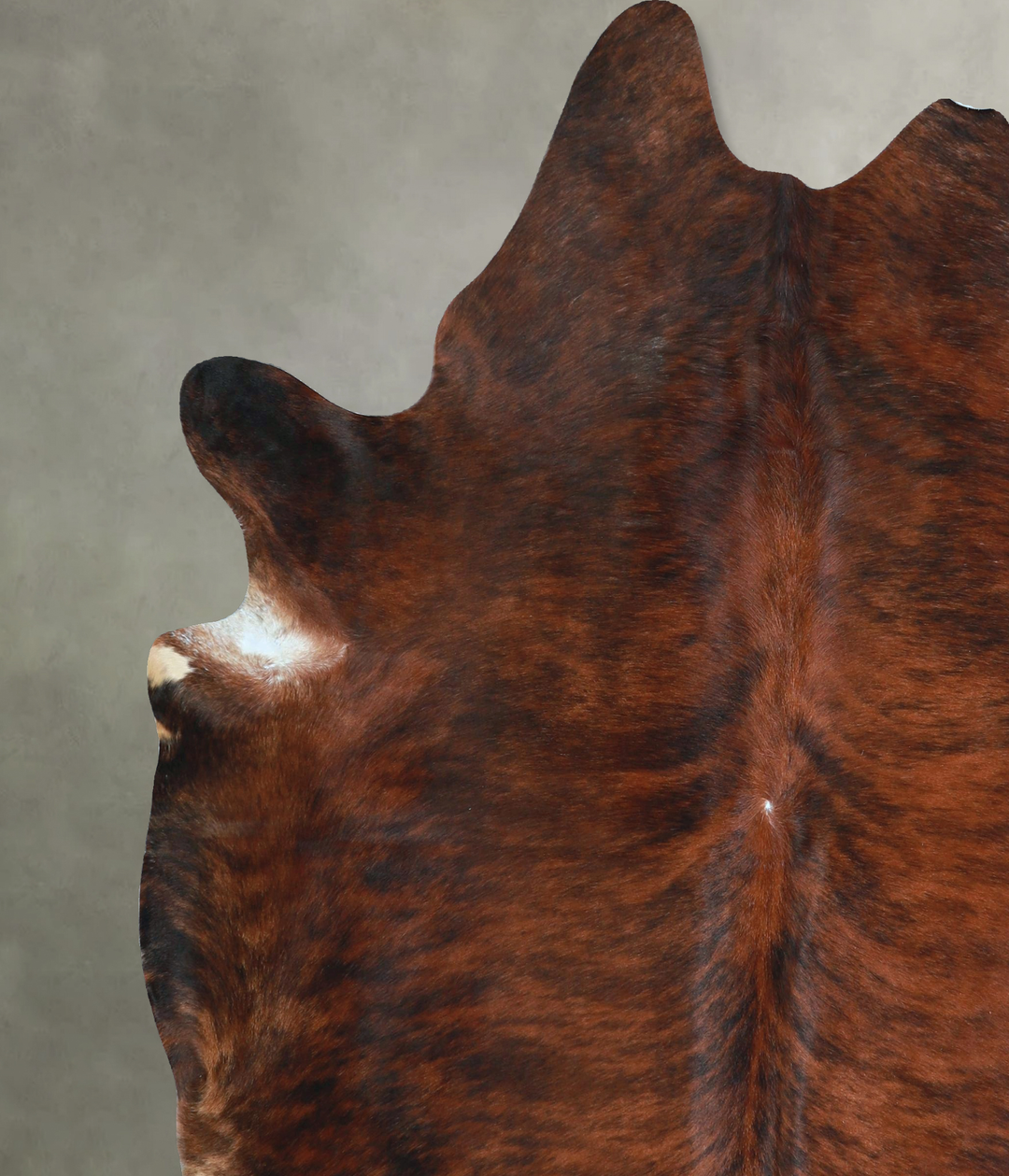 Dark Brindle X-Large Brazilian Cowhide Rug 7'4"H x 6'4"W #A48493 by Hu