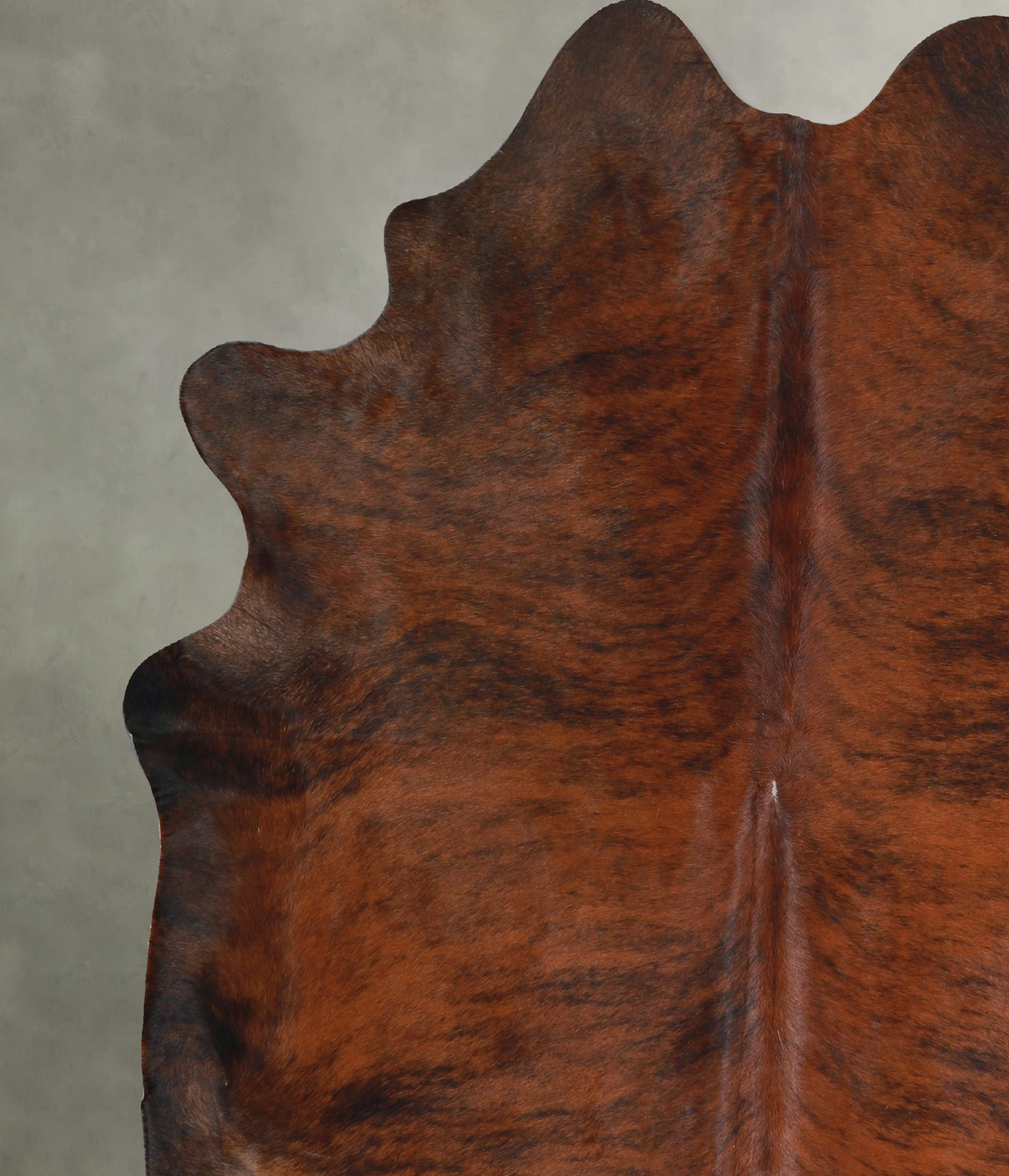 Dark Brindle X-Large Brazilian Cowhide Rug 7'3"H x 6'6"W #A48494 by Hu