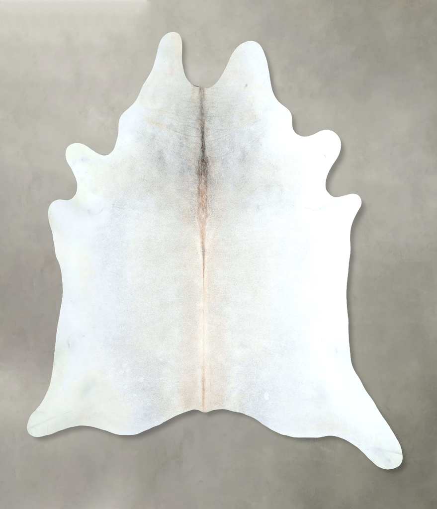 Grey with Beige X-Large Brazilian Cowhide Rug 7'4"H x 6'6"W #A48496 by Hudson Hides