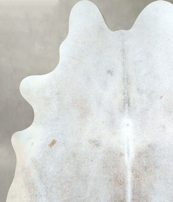 Grey with Beige Large Brazilian Cowhide Rug 6'7"H x 5'10"W #A48497 by Hudson Hides