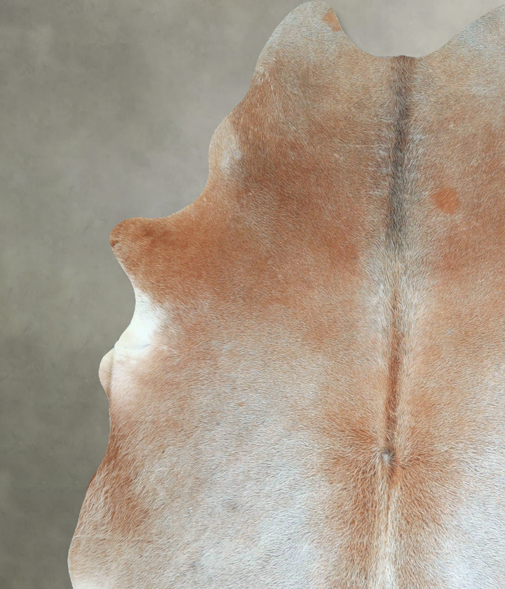 Grey with Beige X-Large Brazilian Cowhide Rug 7'2"H x 6'4"W #A48498 by Hudson Hides