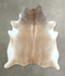 Grey with Beige X-Large Brazilian Cowhide Rug 7'2