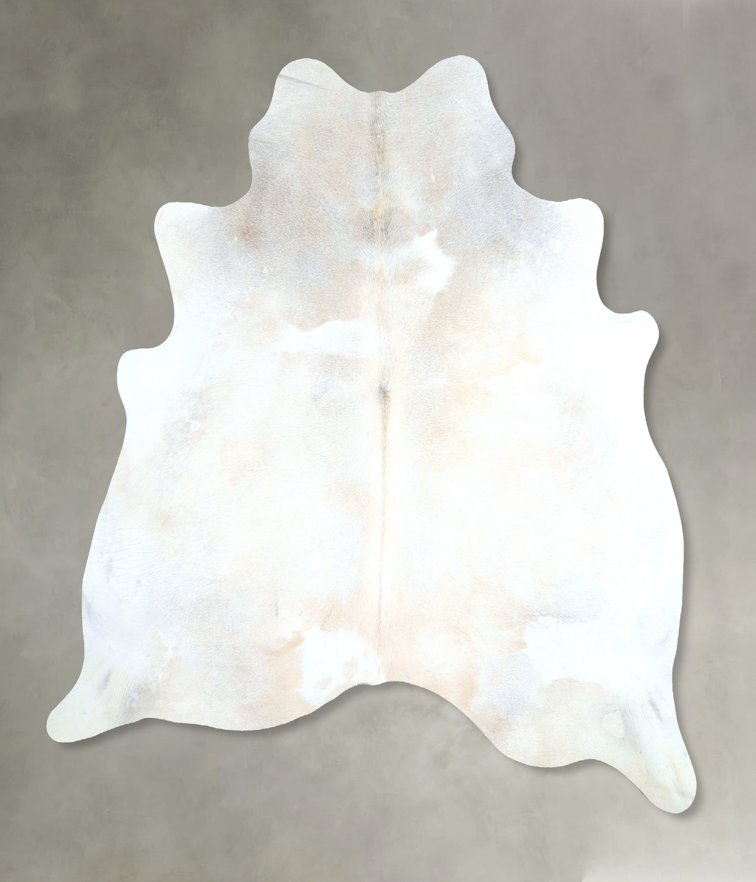 Grey with Beige X-Large Brazilian Cowhide Rug 6'9"H x 6'7"W #A48504 by