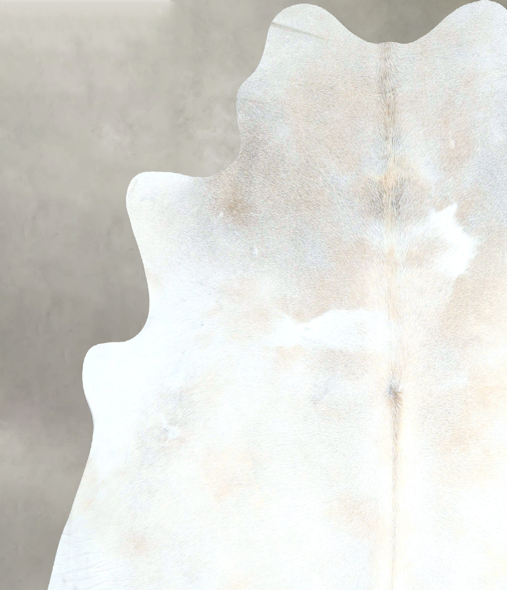 Grey with Beige X-Large Brazilian Cowhide Rug 6'9"H x 6'7"W #A48504 by Hudson Hides