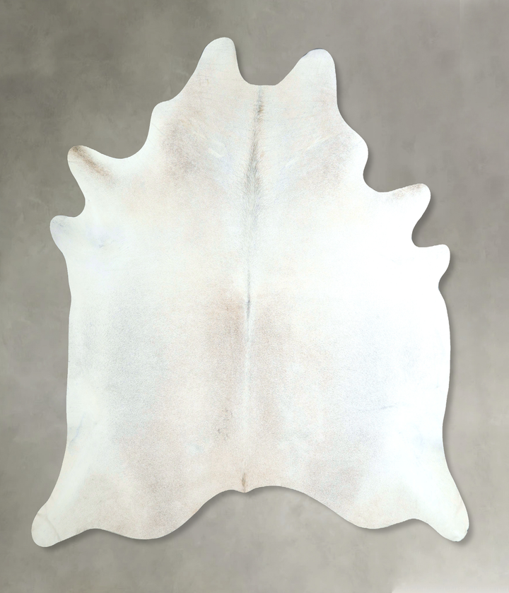 Grey with Beige X-Large Brazilian Cowhide Rug 7'3"H x 6'11"W #A48509 by Hudson Hides