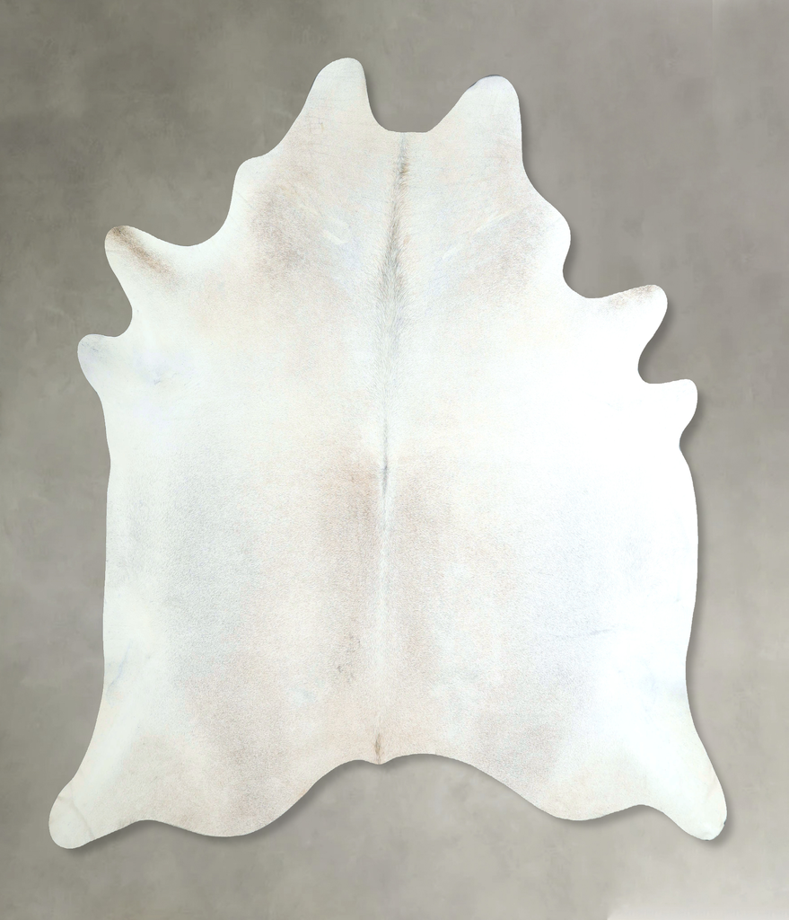 Grey with Beige X-Large Brazilian Cowhide Rug 7'3"H x 6'11"W #A48509 by Hudson Hides