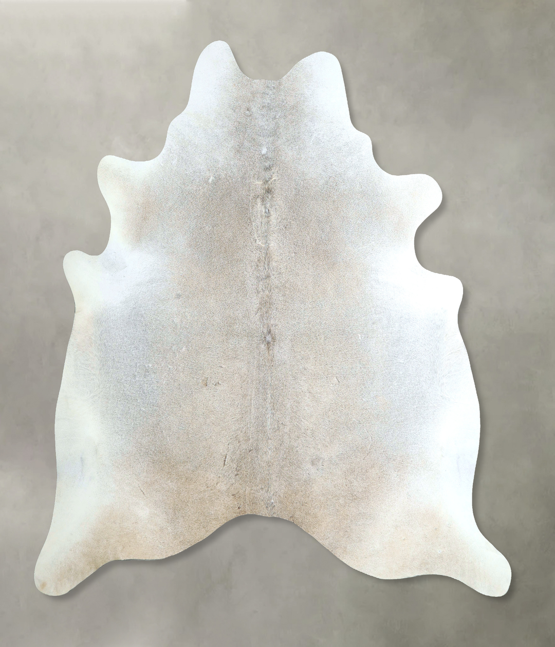 Grey with Beige XX-Large Brazilian Cowhide Rug 7'4"H x 7'2"W #A48512 b