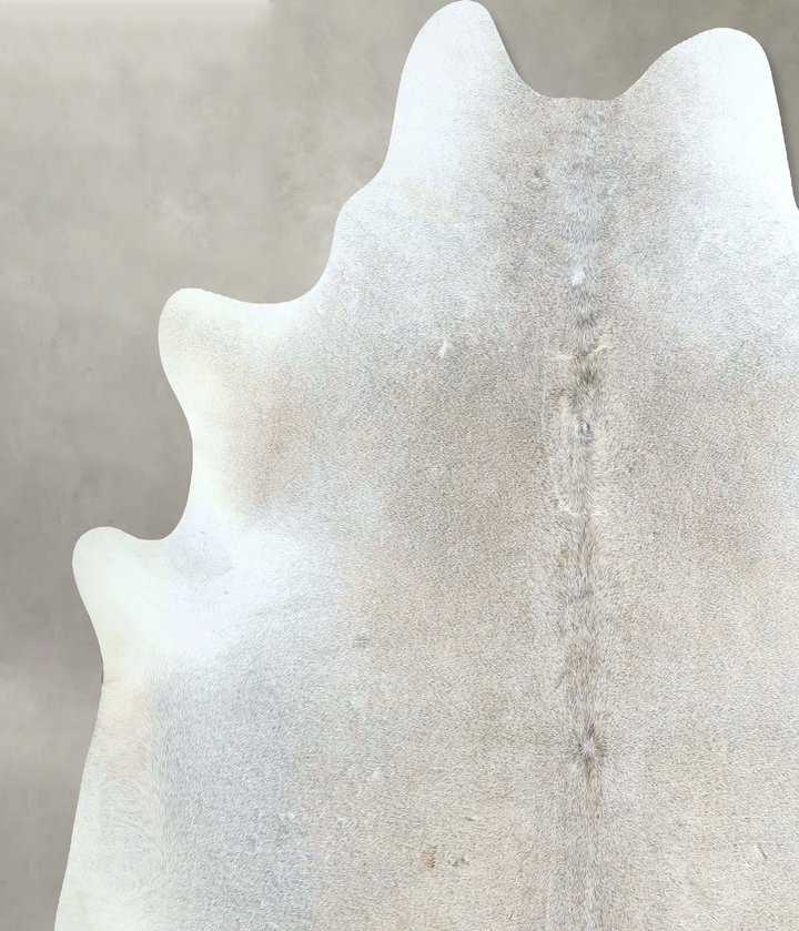 Grey with Beige XX-Large Brazilian Cowhide Rug 7'4"H x 7'2"W #A48512 by Hudson Hides