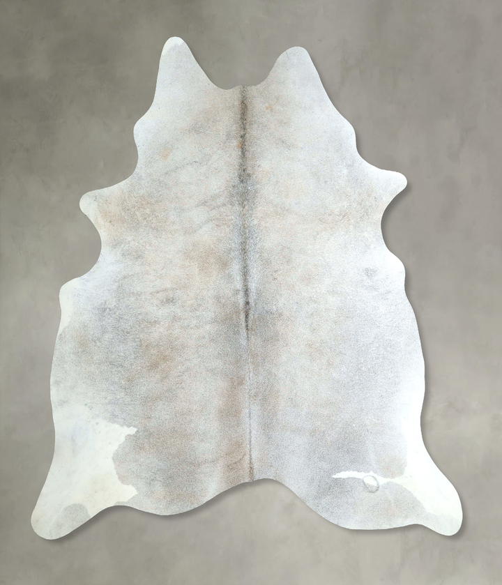 Grey with Beige XX-Large Brazilian Cowhide Rug 7'6"H x 6'9"W #A48518 by Hudson Hides
