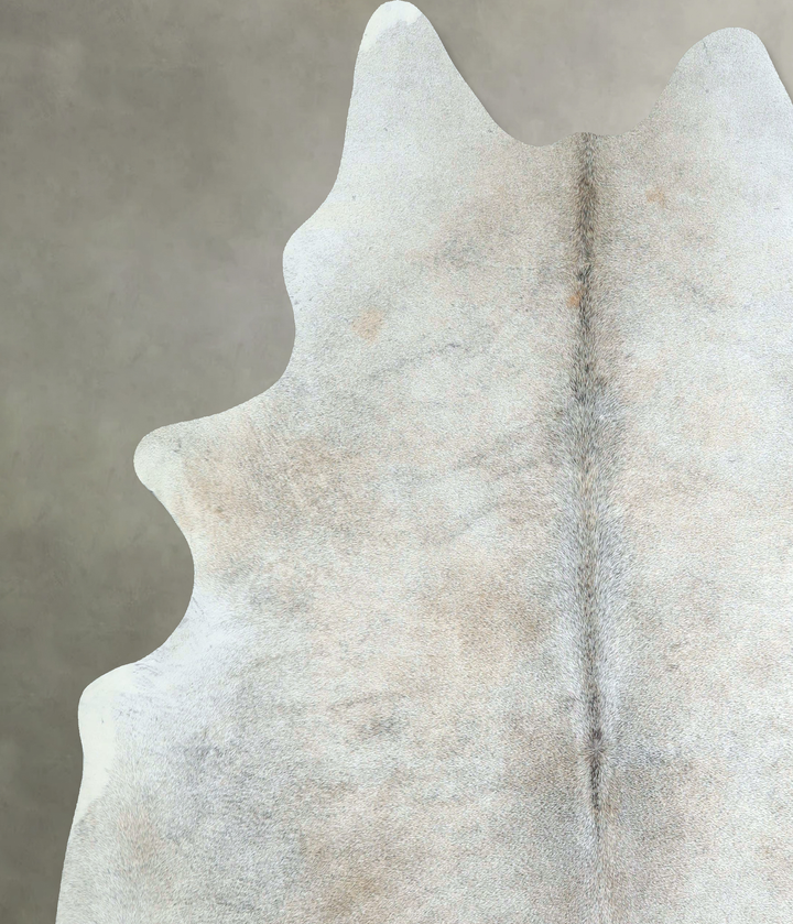 Grey with Beige XX-Large Brazilian Cowhide Rug 7'6"H x 6'9"W #A48518 by Hudson Hides