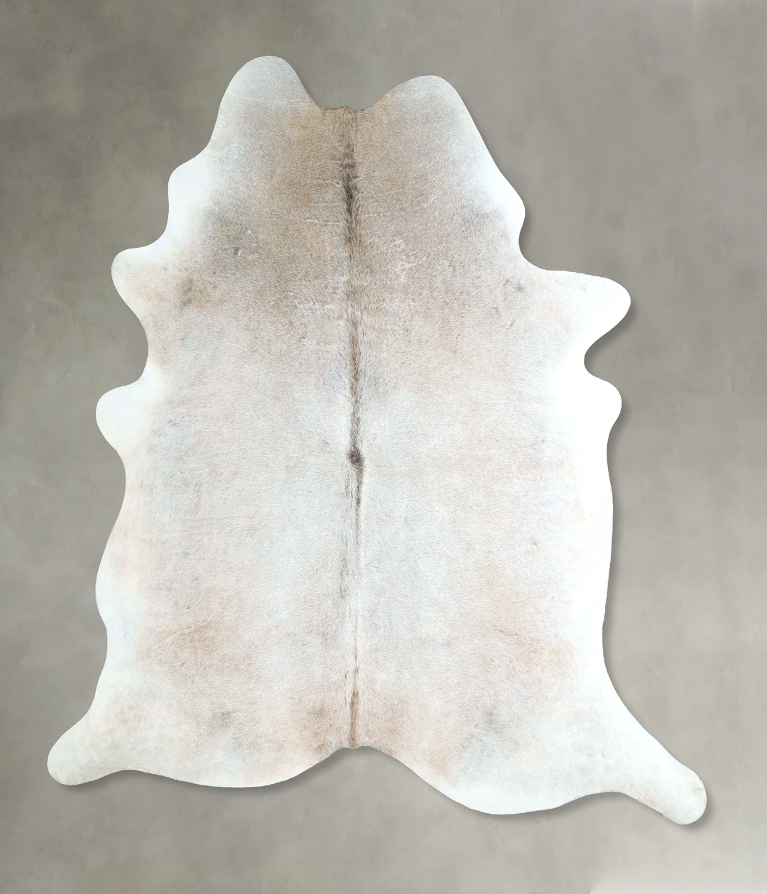 Grey with Beige X-Large Brazilian Cowhide Rug 7'6"H x 6'5"W #A48520 by