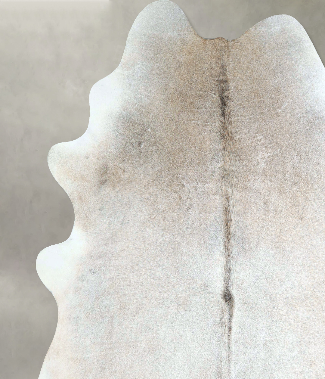 Grey with Beige X-Large Brazilian Cowhide Rug 7'6"H x 6'5"W #A48520 by