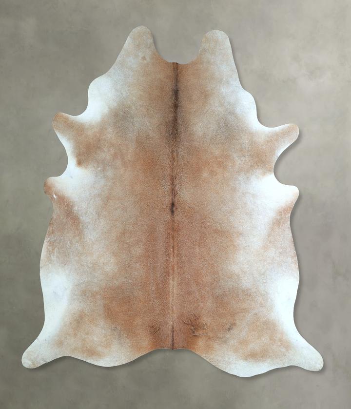 Grey with Beige XX-Large Brazilian Cowhide Rug 8'2"H x 7'2"W #A48521 by Hudson Hides
