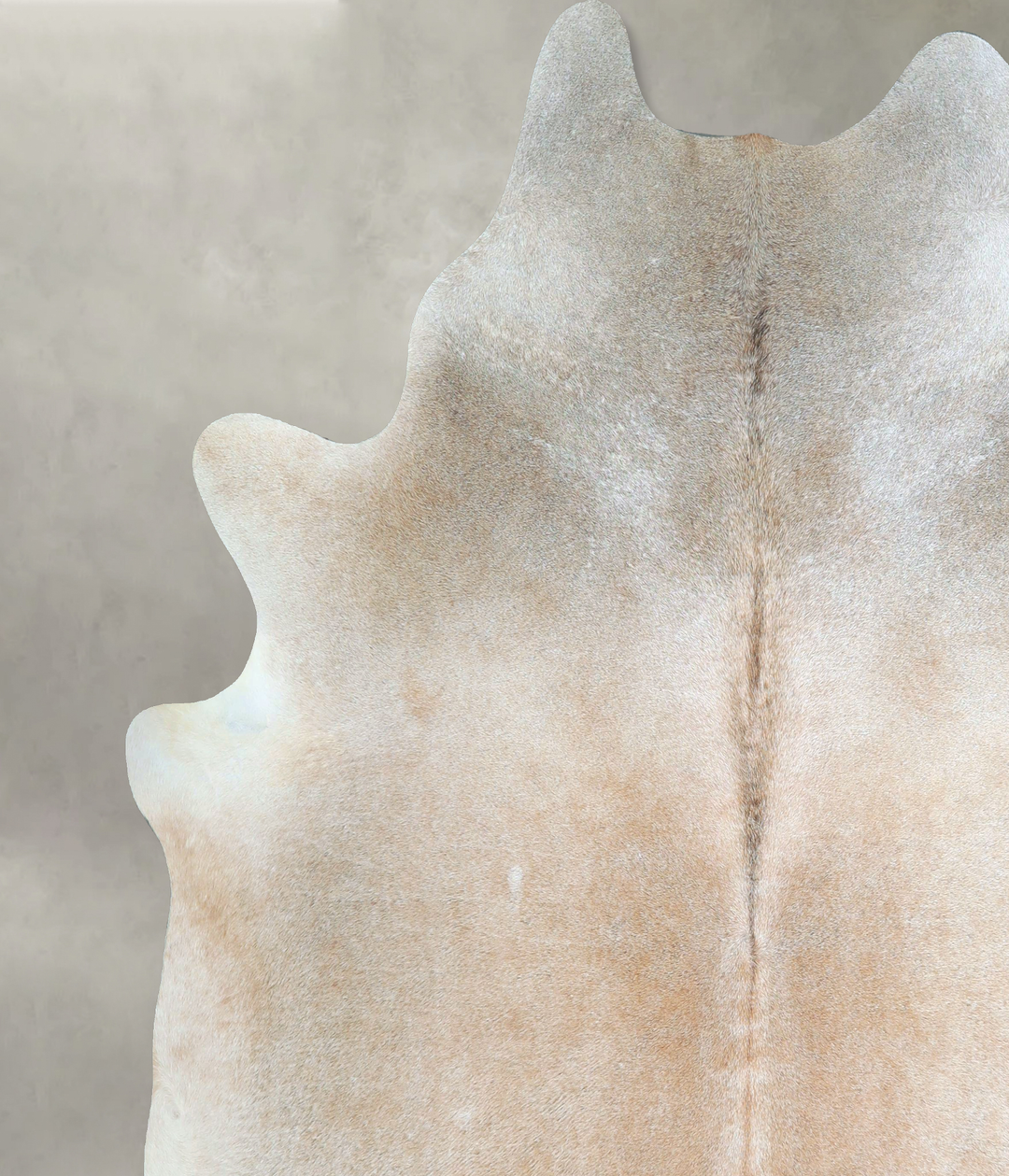 Grey with Beige XX-Large Brazilian Cowhide Rug 7'11"H x 7'4"W #A48525 