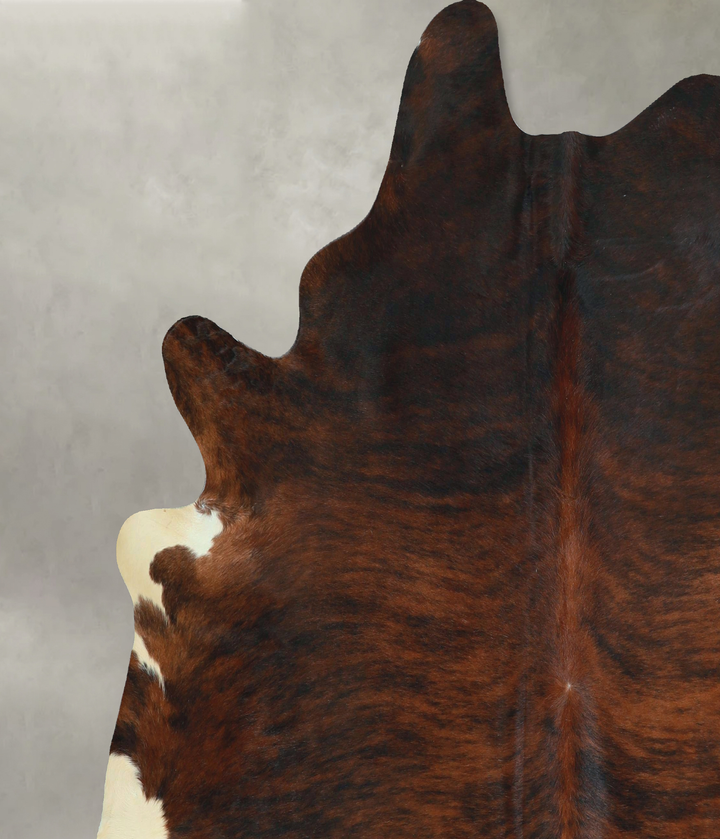 Dark Brindle X-Large Brazilian Cowhide Rug 7'0"H x 6'11"W #A48537 by Hudson Hides