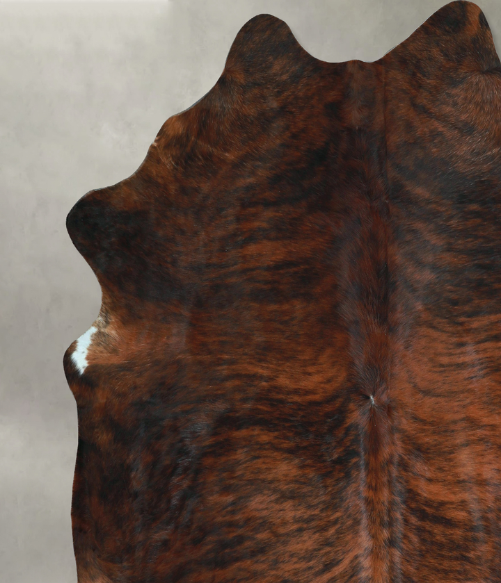 Dark Brindle XX-Large Brazilian Cowhide Rug 8'6"H x 7'11"W #A48539 by Hudson Hides