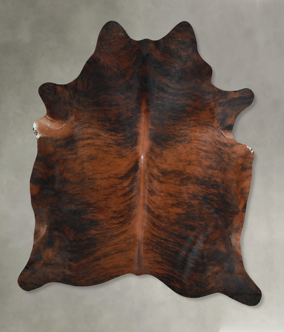 Dark Brindle XX-Large Brazilian Cowhide Rug 8'1"H x 6'10"W #A48540 by 