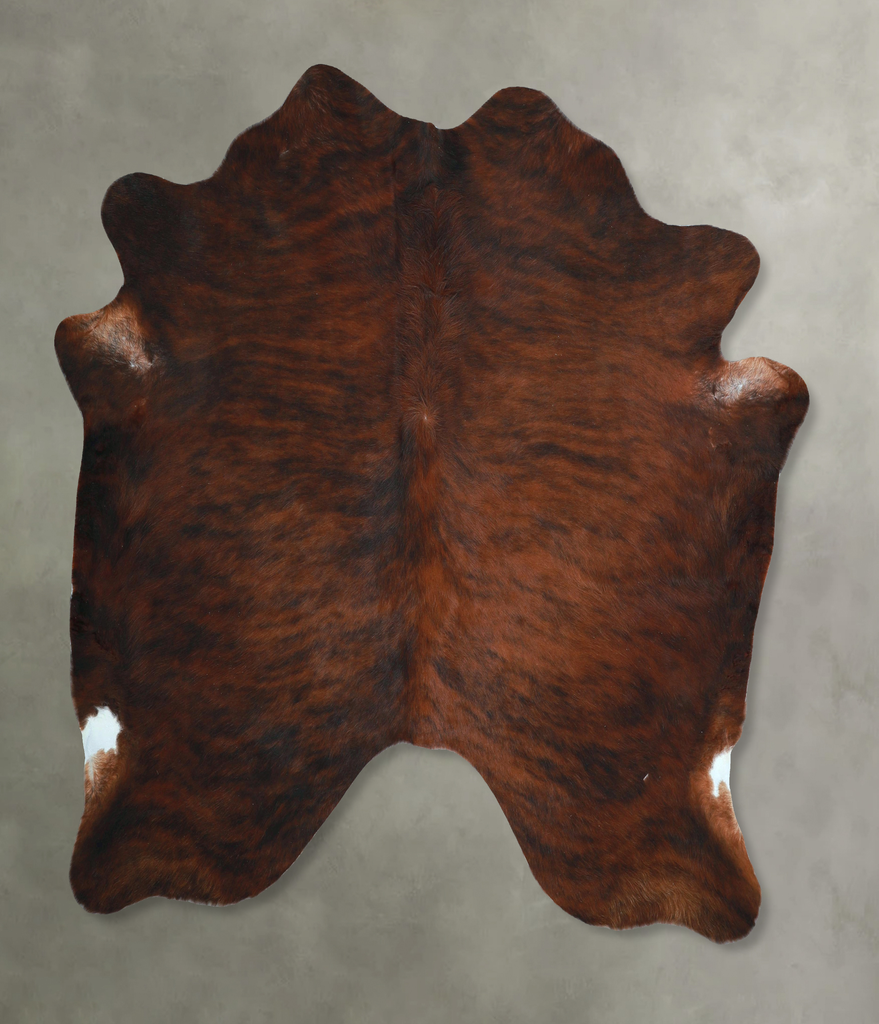 Dark Brindle X-Large Brazilian Cowhide Rug 6'4"H x 6'8"W #A48542 by Hudson Hides