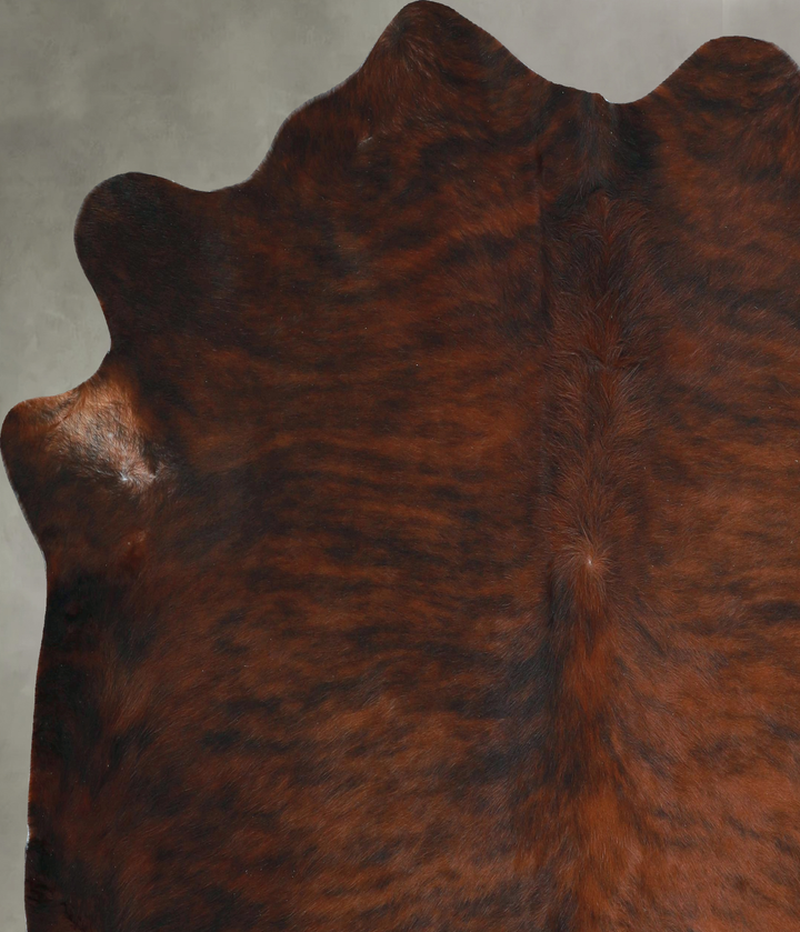 Dark Brindle X-Large Brazilian Cowhide Rug 6'4"H x 6'8"W #A48542 by Hudson Hides