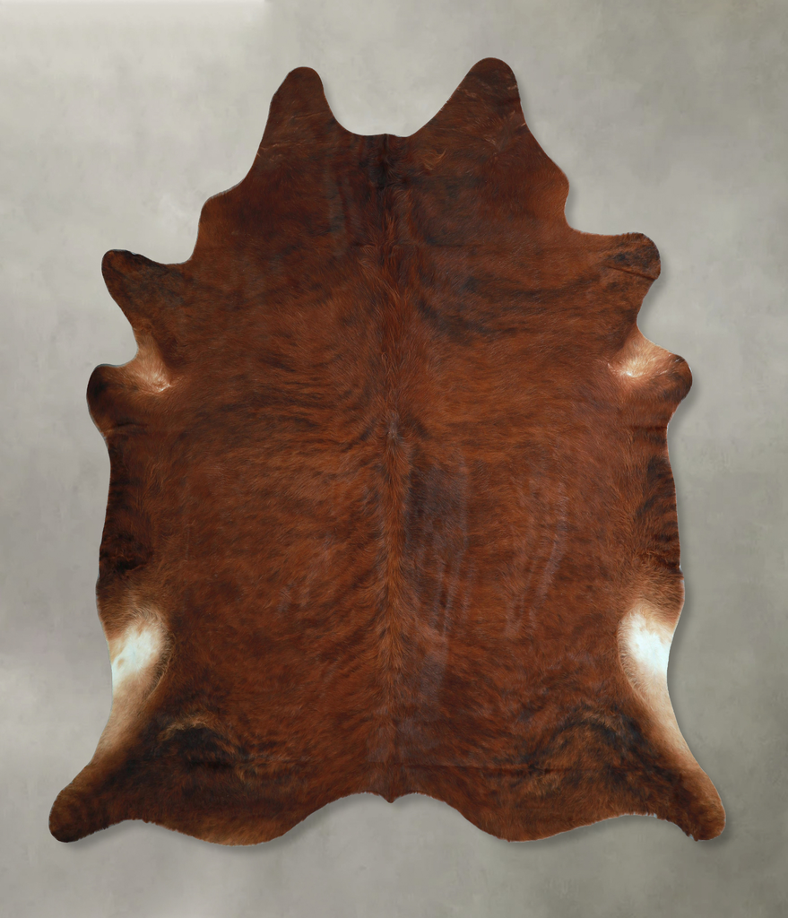 Dark Brindle XX-Large Brazilian Cowhide Rug 7'9"H x 7'6"W #A48544 by Hudson Hides