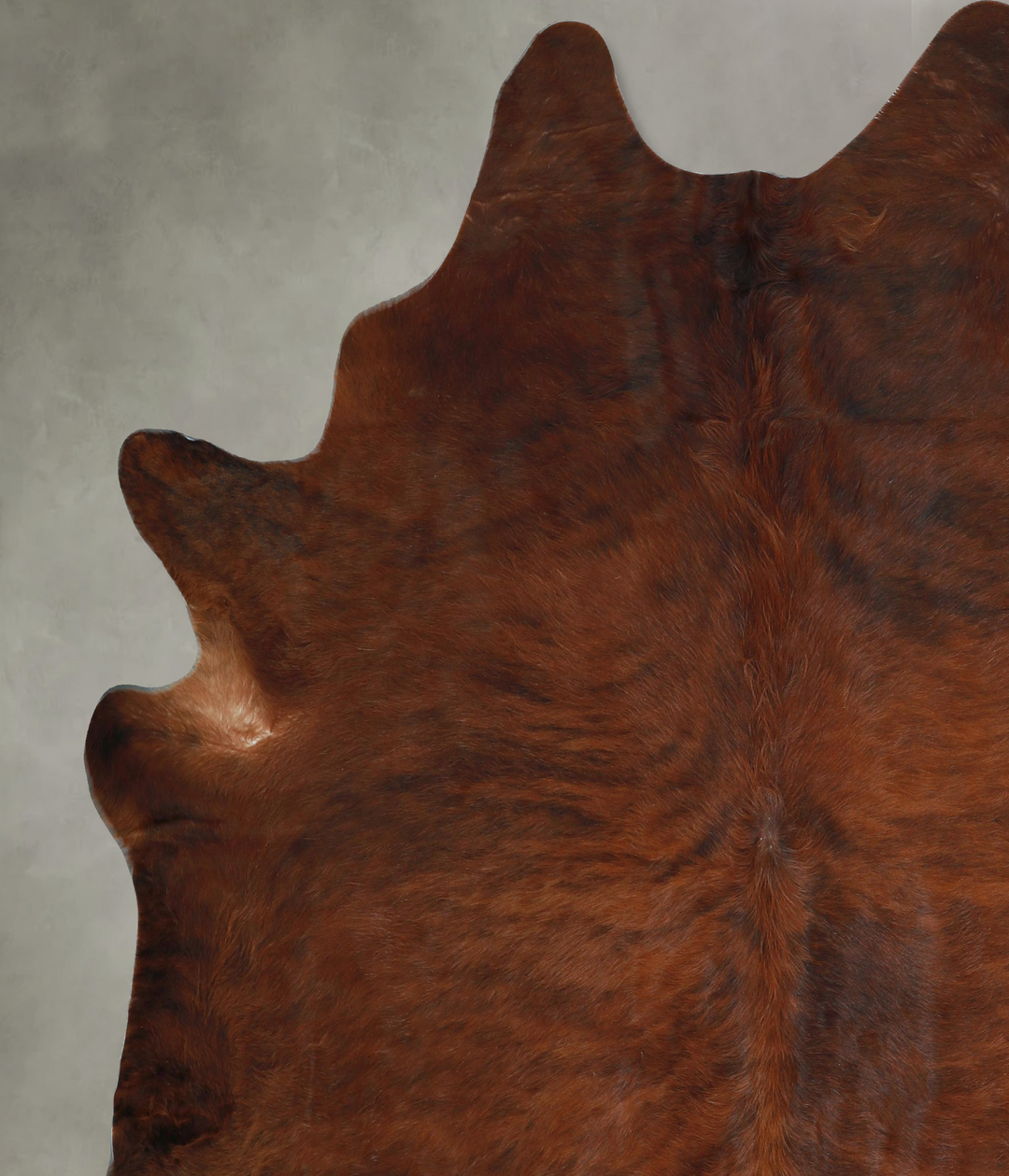 Dark Brindle XX-Large Brazilian Cowhide Rug 7'9"H x 7'6"W #A48544 by H