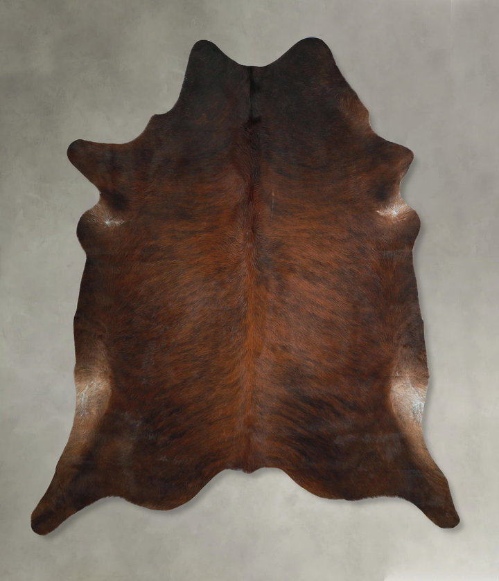 Dark Brindle XX-Large Brazilian Cowhide Rug 7'7"H x 6'11"W #A48545 by Hudson Hides