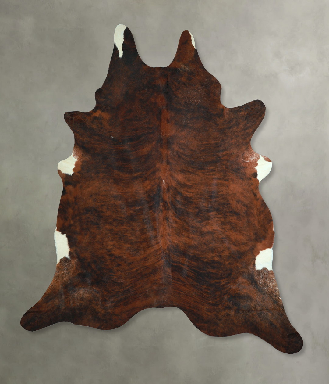 Dark Brindle XX-Large Brazilian Cowhide Rug 9'2"H x 8'0"W #A48551 by H
