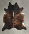 Dark Brindle XX-Large Brazilian Cowhide Rug 7'11