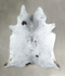 Salt and Pepper Black X-Large Brazilian Cowhide Rug 7'1