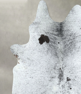Salt and Pepper Black X-Large Brazilian Cowhide Rug 7'1"H x 6'4"W #A48559 by Hudson Hides