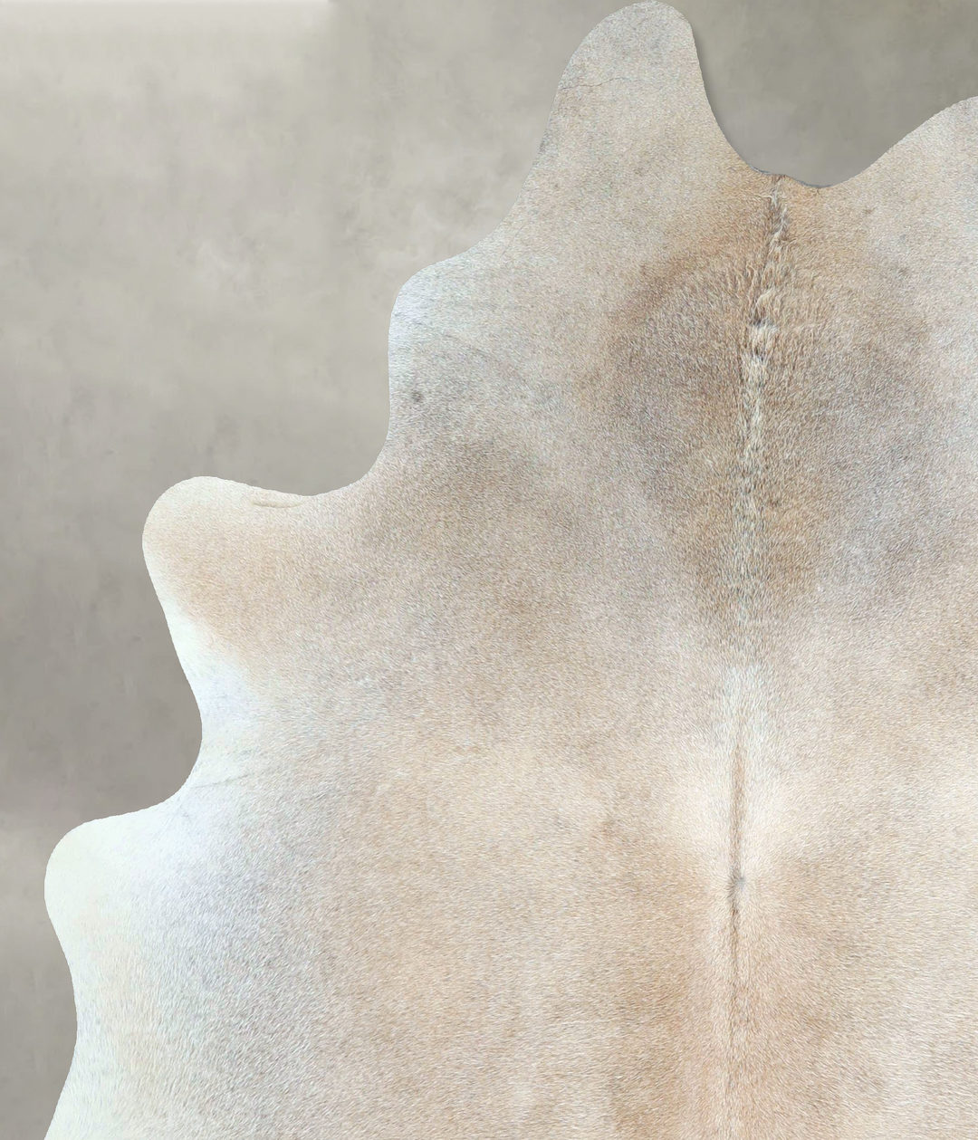 Grey with Beige Large Brazilian Cowhide Rug 6'11"H x 5'8"W #A48562 by 