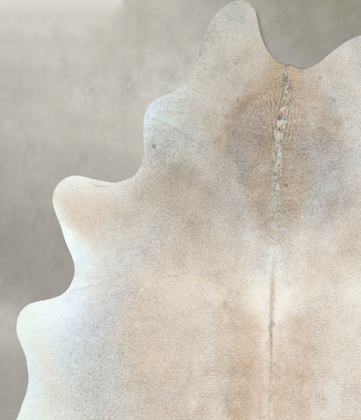 Grey with Beige Large Brazilian Cowhide Rug 6'11"H x 5'8"W #A48562 by Hudson Hides