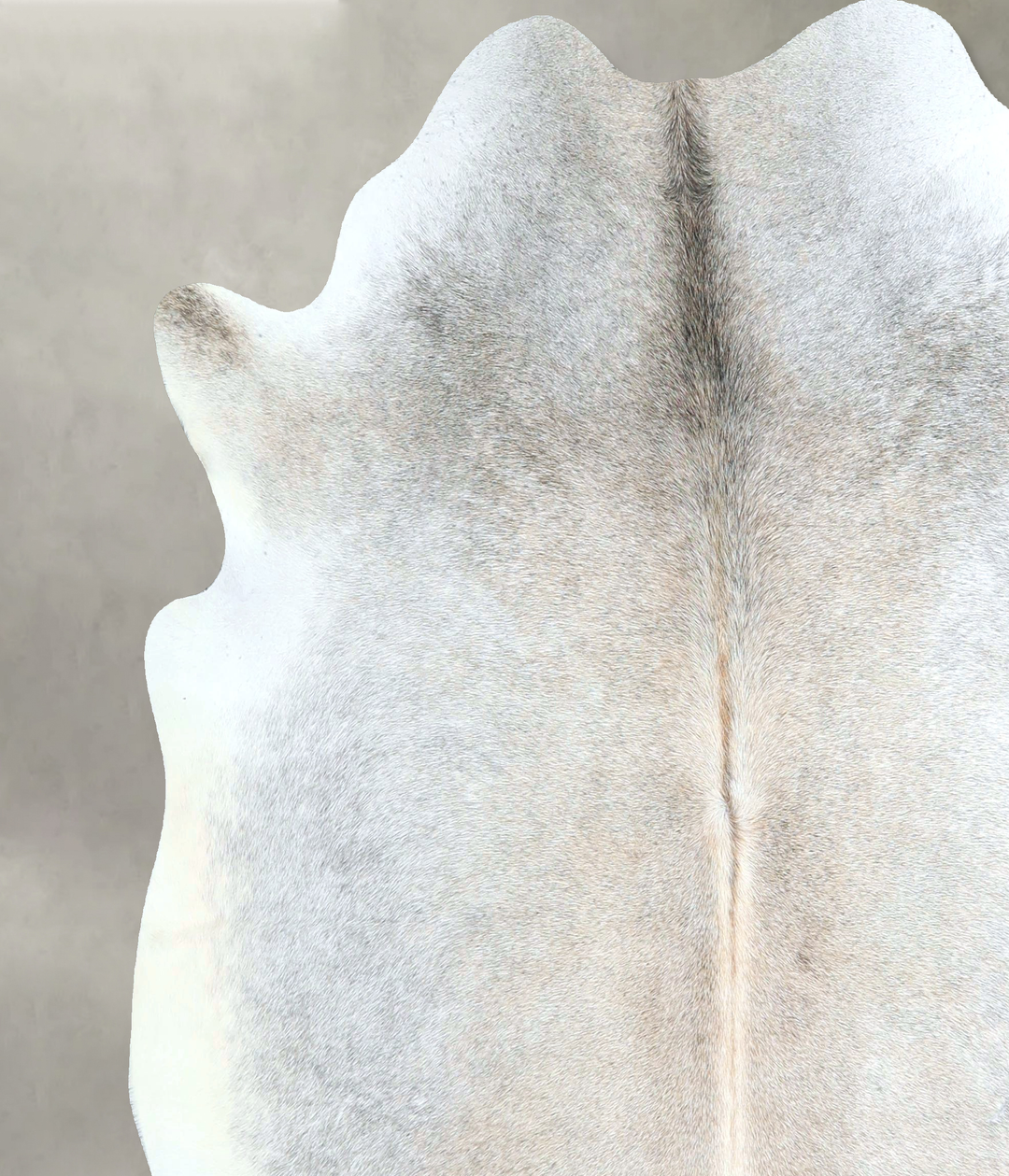 Grey with Beige Large Brazilian Cowhide Rug 6'4"H x 6'1"W #A48564 by H